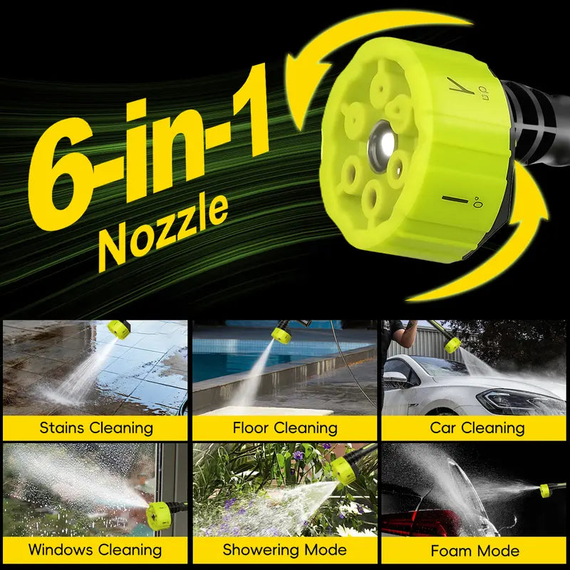 SEESE Green Body Pressure Washer (1000 PSI)